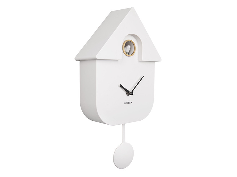 Karlsson Wandklok Modern Cuckoo wit 41cm