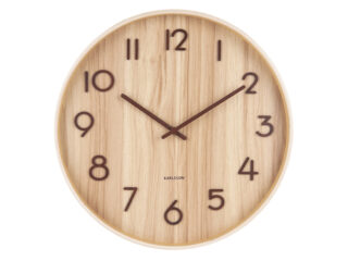 Karlsson wandklok Pure Light basswood 60cm - Eliassen.nl