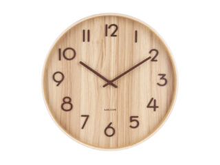 Karlsson wandklok Pure Light basswood 40cm - Eliassen.nl